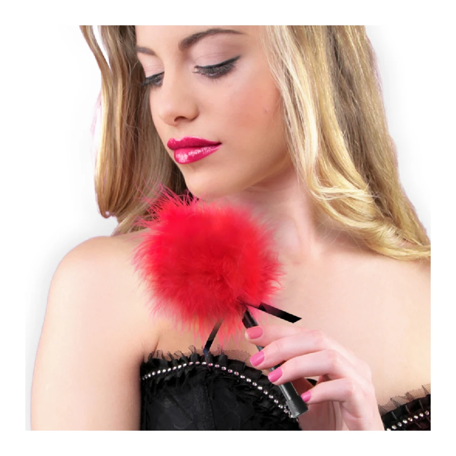 SECRETPLAY - ESPANADOR MARABOU VERMELHO